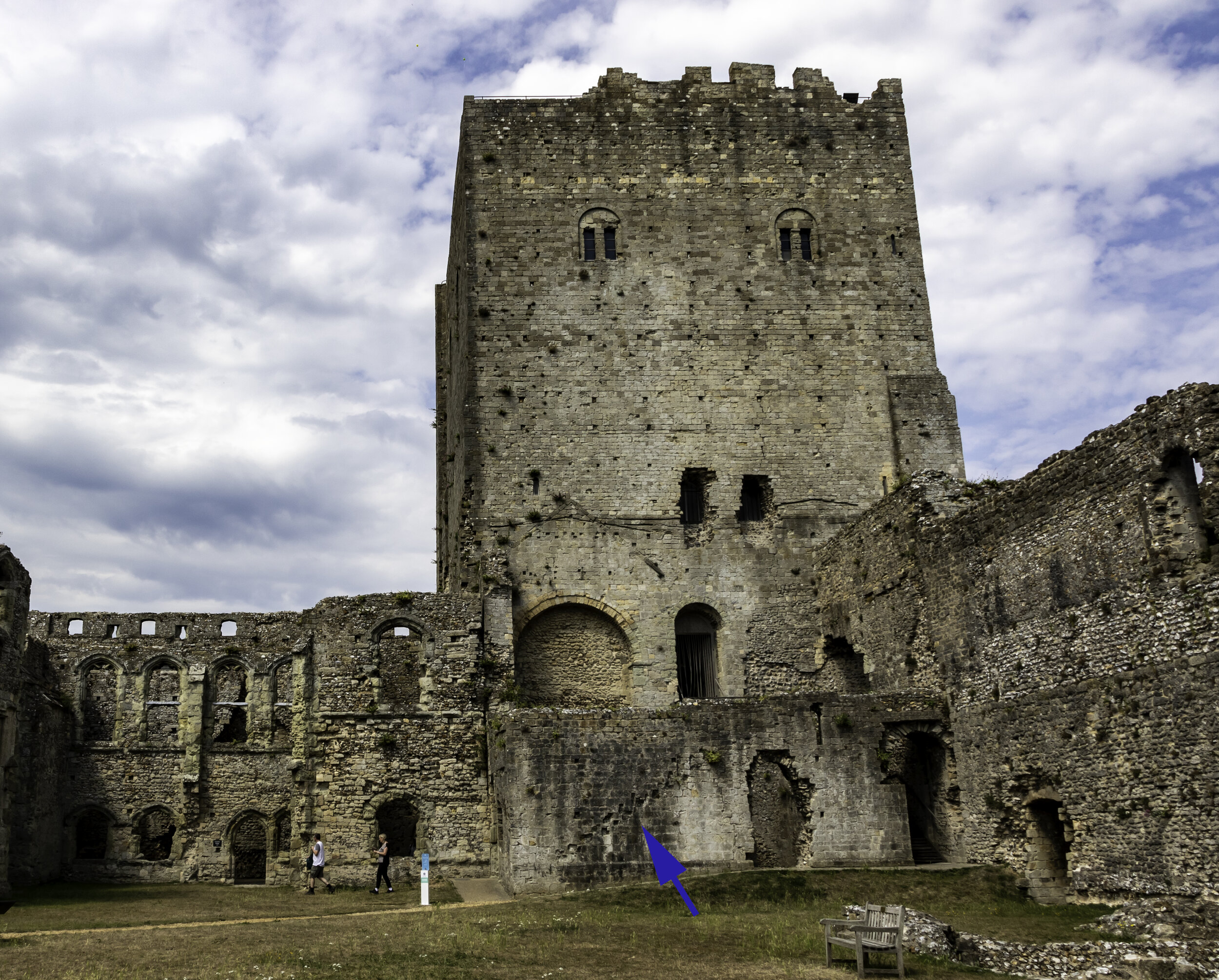 Portchester Castle, a medieval castle within a Roman fort. — Seeing the past