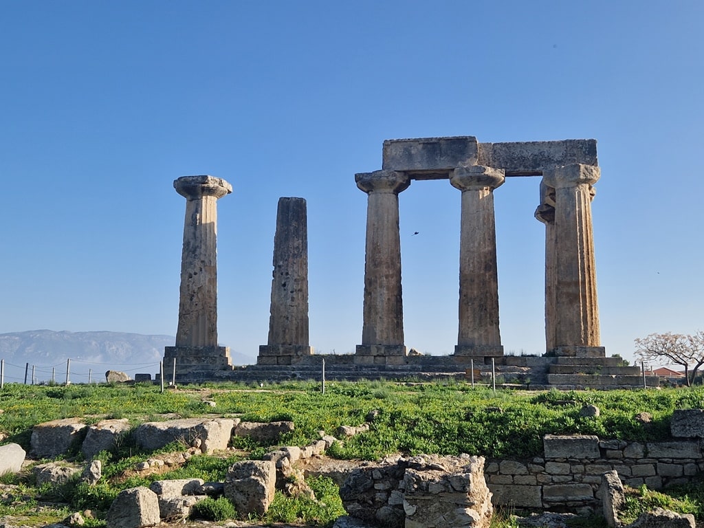 Visiting the temple of Apollo in Corinth - Unfolding Greece