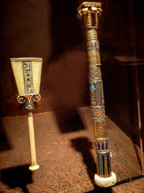 Unearthing Royal Treasures: The Ivory Rattle and Reed Pen Case from King Tutankhamun’s Tomb