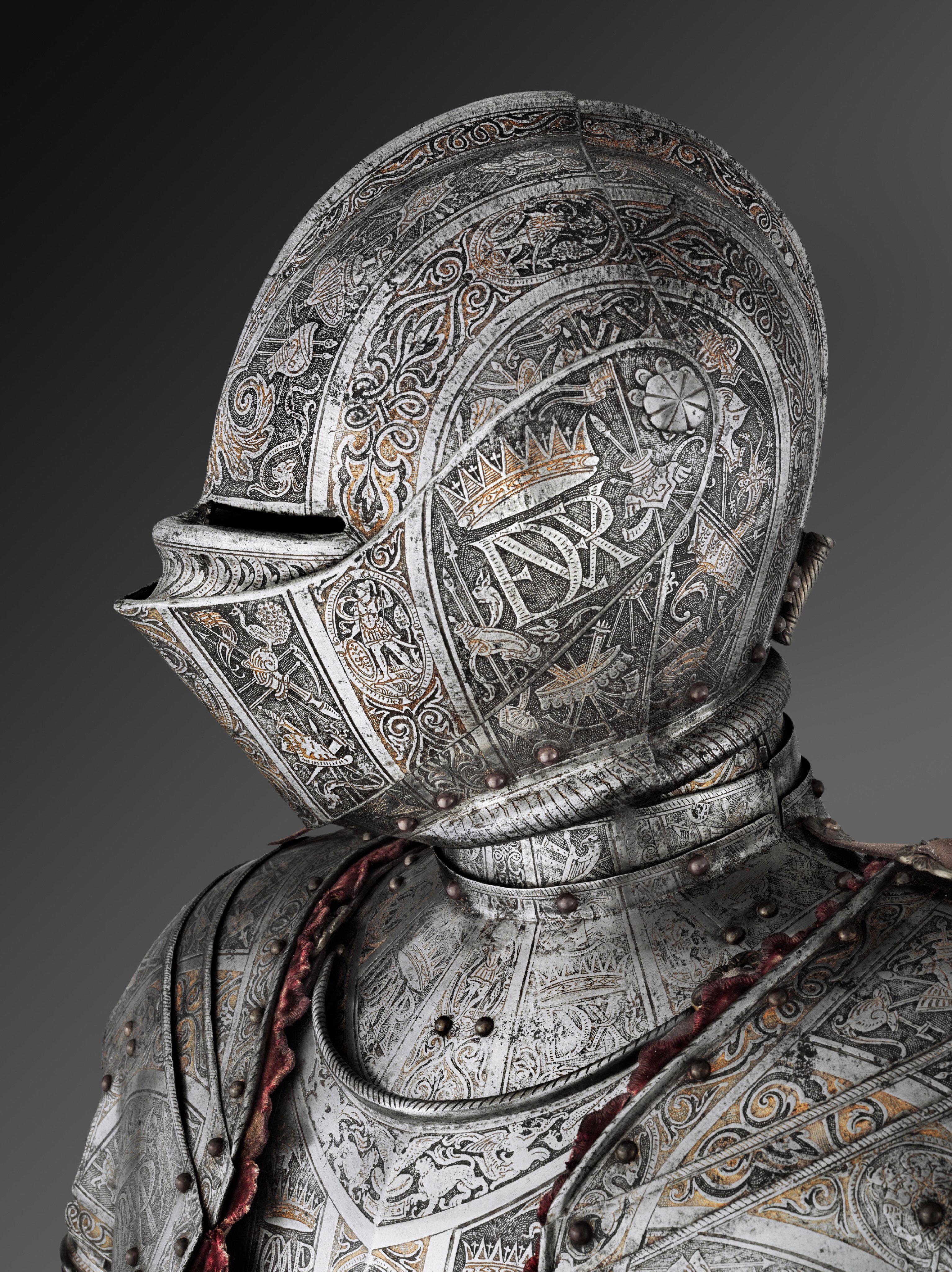 Armor made in c. 1580-90 CE by the Italian Pompeo della Cesa. Now housed at  the Philadelphia Museum of Art [3067x4096] : r/ArtefactPorn