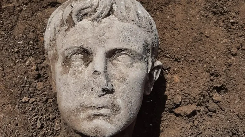 Unearthed Legacy: Marble Head of Emperor Augustus Discovered in Southern Italy