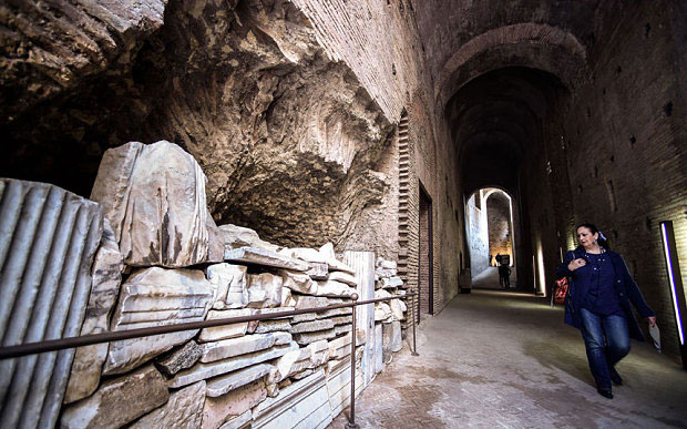 Hidden imperial passageway open to the public in Rome